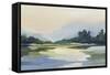 Forest Sunset View-null-Framed Stretched Canvas