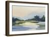 Forest Sunset View-null-Framed Premium Giclee Print