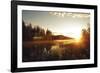 Forest Sunset-Andreas Stridsberg-Framed Giclee Print