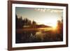 Forest Sunset-Andreas Stridsberg-Framed Giclee Print