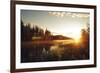 Forest Sunset-Andreas Stridsberg-Framed Giclee Print