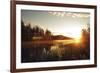 Forest Sunset-Andreas Stridsberg-Framed Giclee Print