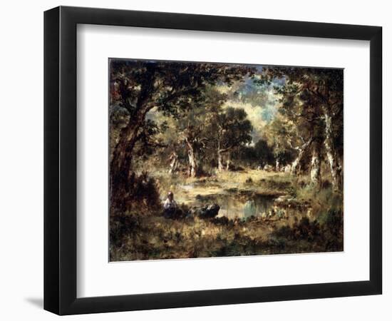 Forest Swamp, 1870-Narcisse Virgile Diaz de la Pena-Framed Giclee Print