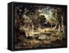 Forest Swamp, 1870-Narcisse Virgile Diaz de la Pena-Framed Stretched Canvas
