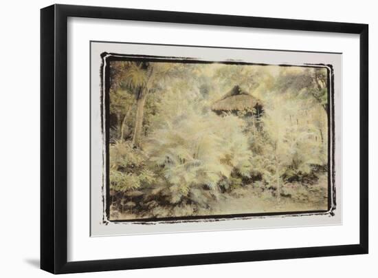 Forest Thatch, Guatemala-Theo Westenberger-Framed Photographic Print