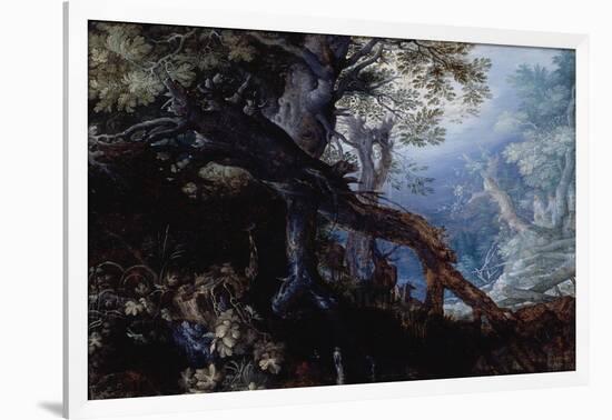 Forest with Deer, C.1608-10-Roelandt Jacobsz. Savery-Framed Giclee Print