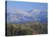 Forest with Snowcapped Mountains in Background, Great Smoky Mountains National Park, Tennessee-Adam Jones-Stretched Canvas