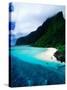 Forested Hills, Beach and Lagoon, American Samoa-Peter Hendrie-Stretched Canvas