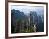 Forested Sandstone Pinnacles, Zhangjiajie National Forest Park, Hunnan, China-Charles Crust-Framed Premium Photographic Print