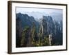 Forested Sandstone Pinnacles, Zhangjiajie National Forest Park, Hunnan, China-Charles Crust-Framed Photographic Print