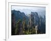 Forested Sandstone Pinnacles, Zhangjiajie National Forest Park, Hunnan, China-Charles Crust-Framed Photographic Print