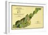 Forests of Western North Carolina - Panoramic Map-Lantern Press-Framed Art Print