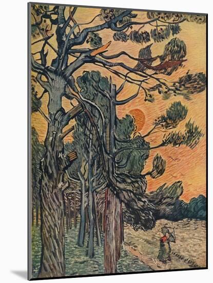 'Foret De Sapins Au Declin Du Jour', 1889-Vincent van Gogh-Mounted Giclee Print