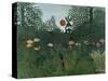 Foret Vierge au Soleil Couchant-Henri Rousseau-Stretched Canvas