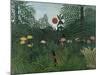 Foret Vierge au Soleil Couchant-Henri Rousseau-Mounted Giclee Print