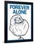 Forever Alone Rage Comic Meme-null-Framed Poster