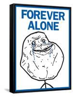 Forever Alone Rage Comic Meme-null-Framed Stretched Canvas
