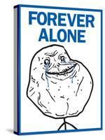 Forever Alone Rage Comic Meme-null-Stretched Canvas