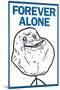 Forever Alone Rage Comic Meme-null-Mounted Art Print