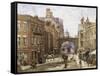 Forgate Street, Chester-Louise J. Rayner-Framed Stretched Canvas