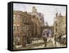 Forgate Street, Chester-Louise J. Rayner-Framed Stretched Canvas
