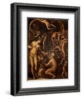 Forge of Vulcan-Giorgio Vasari-Framed Art Print