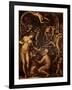 Forge of Vulcan-Giorgio Vasari-Framed Art Print