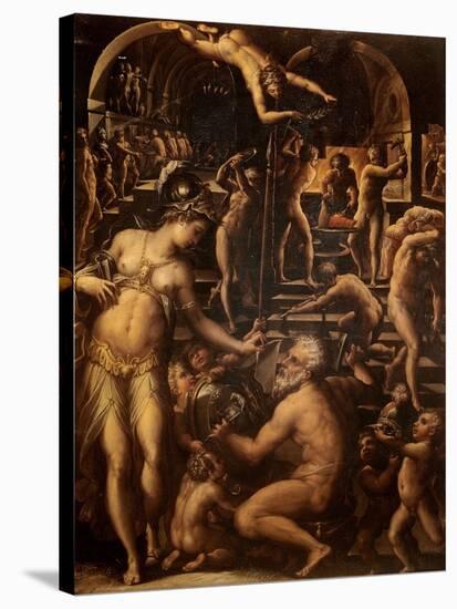 Forge of Vulcan-Giorgio Vasari-Stretched Canvas