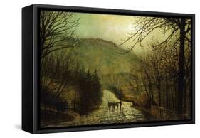 Forge Valley, Scarboro'-John Atkinson Grimshaw-Framed Stretched Canvas