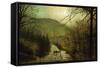 Forge Valley, Scarboro'-John Atkinson Grimshaw-Framed Stretched Canvas