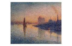 Sailing River Thames-Forge William-Art Print