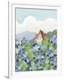 Forget-Me-Not Cottage-Linda Braucht-Framed Giclee Print