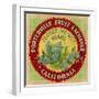 Forget Me Not Orange Label - Porterville, CA-Lantern Press-Framed Art Print