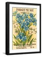 Forget Me Not Seed Packet-null-Framed Art Print