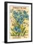 Forget Me Not Seed Packet-null-Framed Art Print