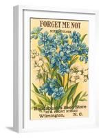 Forget Me Not Seed Packet-null-Framed Art Print