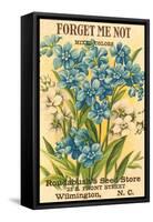 Forget Me Not Seed Packet-null-Framed Stretched Canvas