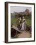 Forget Me Nots, 1895 by Edmund Blair Leighton-Edmund Blair Leighton-Framed Giclee Print