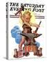 "Forging a New Year," Saturday Evening Post Cover, December 27, 1930-Joseph Christian Leyendecker-Stretched Canvas