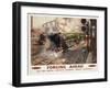 Forging Ahead, the First British Railways Standard Express Locomotive, 1950 (Colour Lithograph)-Terence Cuneo-Framed Giclee Print