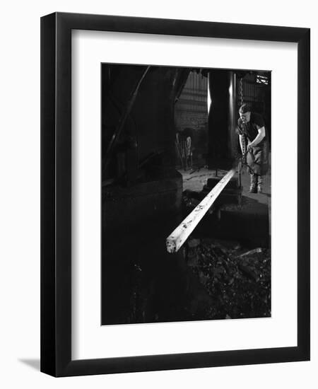 Forging at J Beardsley, Sheffield, South Yorkshire, 1966-Michael Walters-Framed Photographic Print