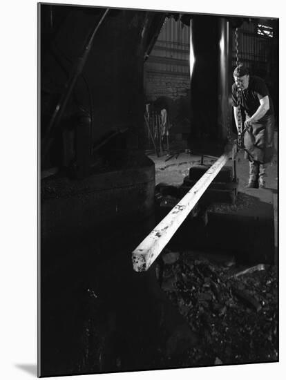 Forging at J Beardsley, Sheffield, South Yorkshire, 1966-Michael Walters-Mounted Photographic Print