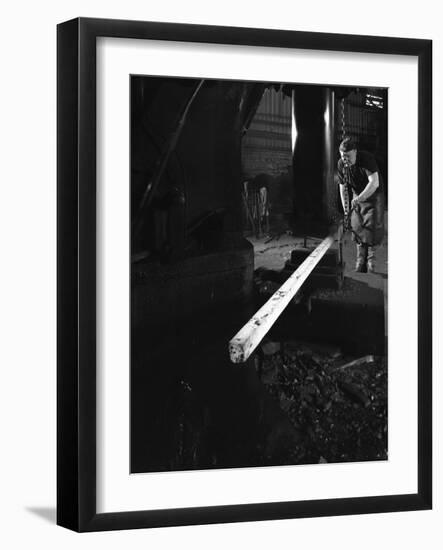 Forging at J Beardsley, Sheffield, South Yorkshire, 1966-Michael Walters-Framed Photographic Print