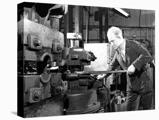 Forging Heads at the Edgar Allen Steel Foundry, Sheffield, South Yorkshire, 1962-Michael Walters-Stretched Canvas