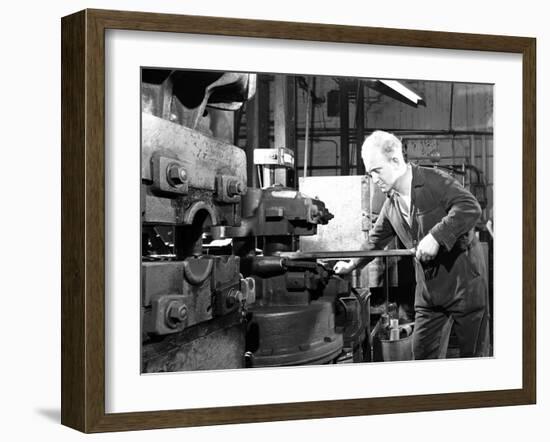 Forging Heads at the Edgar Allen Steel Foundry, Sheffield, South Yorkshire, 1962-Michael Walters-Framed Photographic Print