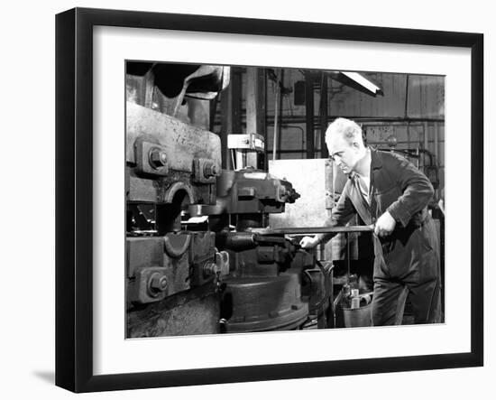 Forging Heads at the Edgar Allen Steel Foundry, Sheffield, South Yorkshire, 1962-Michael Walters-Framed Photographic Print