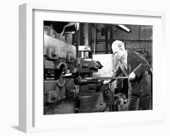 Forging Heads at the Edgar Allen Steel Foundry, Sheffield, South Yorkshire, 1962-Michael Walters-Framed Photographic Print