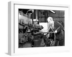 Forging Heads at the Edgar Allen Steel Foundry, Sheffield, South Yorkshire, 1962-Michael Walters-Framed Photographic Print