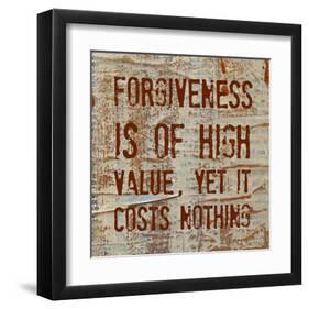 Forgiveness is of High Value-Irena Orlov-Framed Art Print