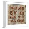 Forgiveness is of High Value-Irena Orlov-Framed Art Print